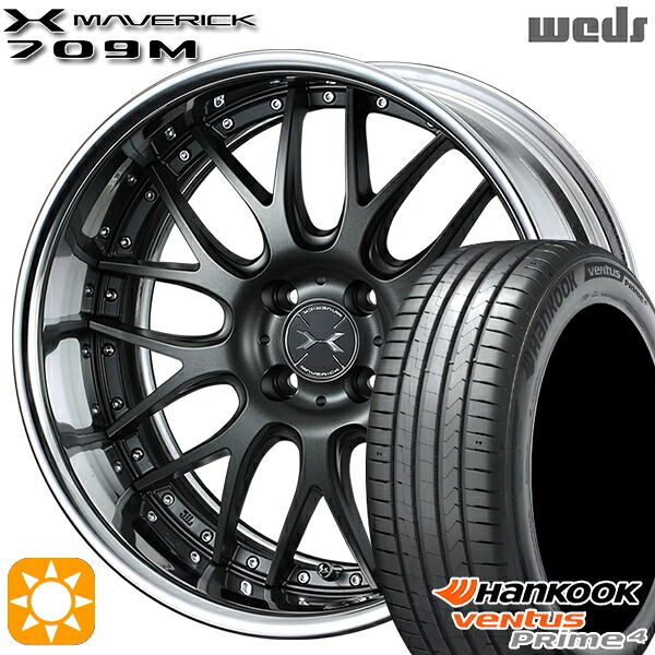 【取付対象】185/55R16 83H ハンコック veNtus PRime4 K135 Weds ウェッズ マーベリック 709M マットガンメタリック 16インチ 6.0J 4H100 サマータイヤホイールセット