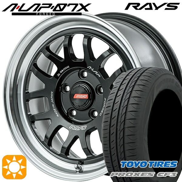 【取付対象】セレナ ラフェスタ 195/60R16 89H トーヨー プロクセス CF3 RAYS A-LAP 07X BD 16インチ 7.0J 5H114.3 サマータイヤホイールセット 132,850円