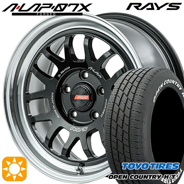 【取付対象】205/65R16 95H トーヨー オープンカントリー H/T2 WL RAYS A-LAP 07X BD 16インチ 7.0J 5H114.3 サマータイヤホイールセット