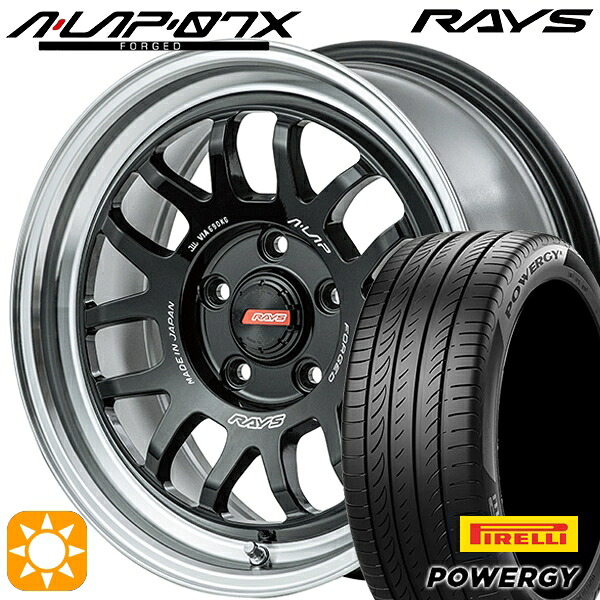 【取付対象】215/60R16 95H ピレリ パワジー RAYS A-LAP 07X BD 16インチ 7.0J 5H114.3 サマータイヤホイールセット