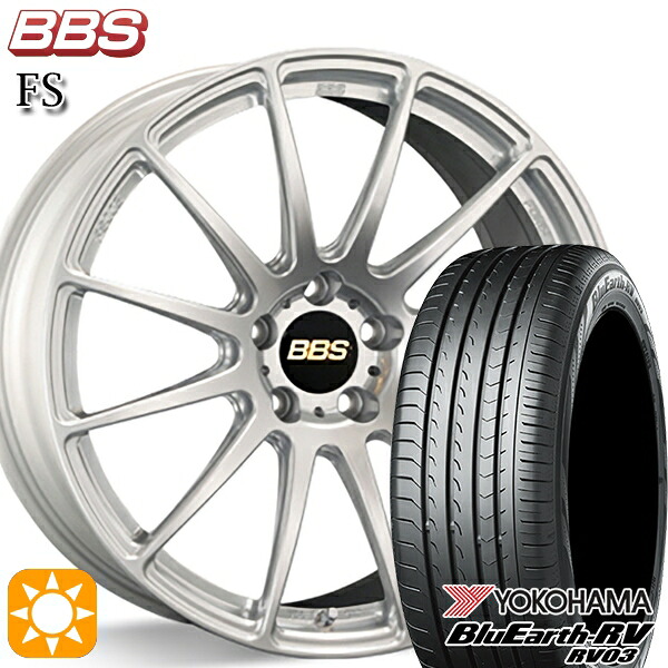【取付対象】アウディ A6/A7(F2) 245/45R19 102W XL ヨコハマ ブルーアース RV03 鍛造 BBS FS DS（ダイヤモンドシルバー） 19インチ 8.5J 5H112 サマータイヤホイールセット ｜トレッド新横浜師岡店