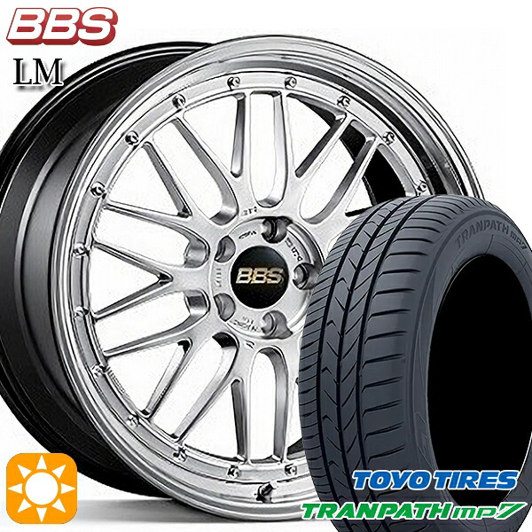 【取付対象】215/60R17 96H トーヨー トランパス mp7 BBS LM DS-BKBD 17インチ 7.0J 5H100 サマータイヤホイールセット ｜トレッド新横浜師岡店 247,311円