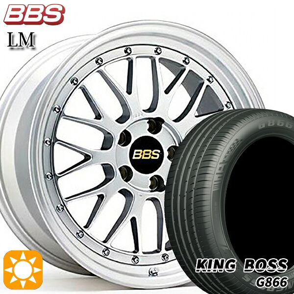 【取付対象】アルファード ヴェルファイア 245/40R19 98W XL キングボス G866 BBS LM DS-SLD 19インチ 8.0J 5H114.3 サマータイヤホイールセット