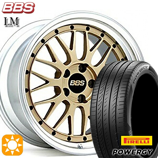 【取付対象】225/45R18 95W XL ピレリ パワジー BBS LM GL-SLD 18インチ 8.0J 5H114.3 サマータイヤホイールセット ｜トレッド新横浜師岡店
