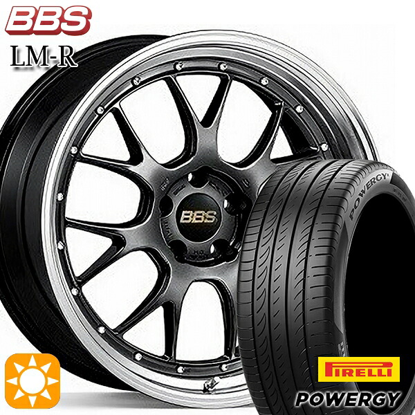 【取付対象】アウディ A6/A7(F2) 245/45R19 102W XL ピレリ パワジー 鍛造 BBS LM-R DB-BKBD 19インチ 8.5J 5H112 サマータイヤホイールセット