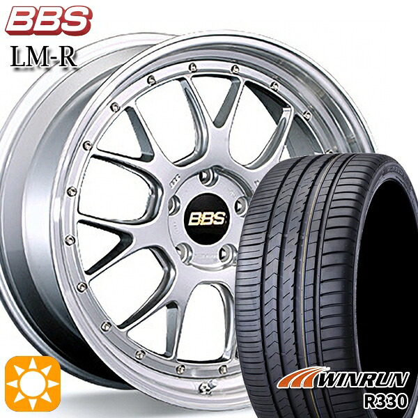 【取付対象】235/40R19 96W XL ウィンラン R330 BBS LM-R DS-SLD 19インチ 8.5J 5H114.3 サマータイヤホイールセット