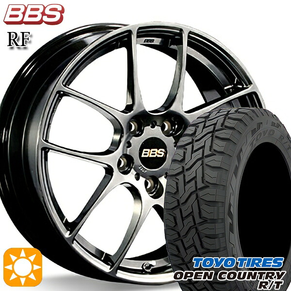 【取付対象】225/65R17 102Q トーヨー オープンカントリー R/T BBS RF ダイヤモンドブラック（DB） 17インチ 7.0J 5H114.3 サマータイヤホイールセット ｜トレッド新横浜師岡店