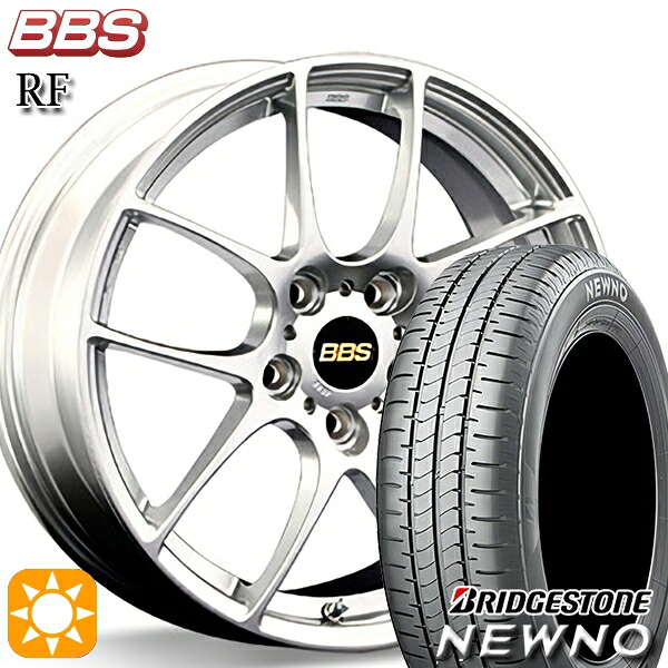 【取付対象】235/50R18 97V ブリヂストン ニューノ BBS RF ダイヤモンドシルバー(DS) 18インチ 7.5J 5H114.3 サマータイヤホイールセット |トレッド新横浜師岡店