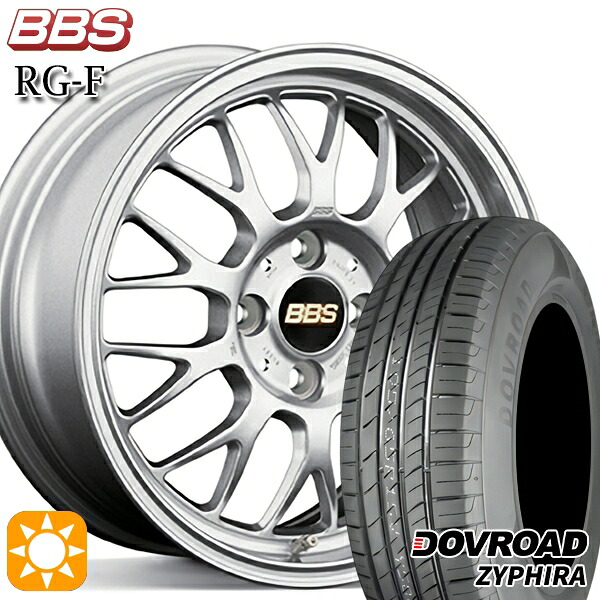 【取付対象】フィット アクア 185/60R15 84H DOVROAD ザイファイラ BBS RG-F シルバー(SL) 15インチ 6.5J 4H100 サマータイヤホイールセット |トレッド新横浜師岡店
