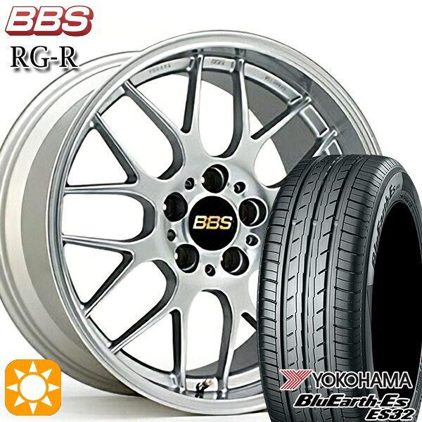【取付対象】スイフト 215/40R17 87V XL ヨコハマ ブルーアース ES32 BBS RG-R ダイヤモンドシルバー（DS） 17インチ 7.0J 4H100 サマータイヤホイールセット ｜トレッド新横浜師岡店 225,567円