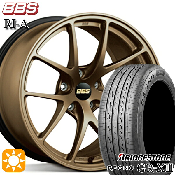 【取付対象】20/30系アルファード ヴェルファイア 235/50R18 101V XL ブリヂストン レグノ GR-X3 BBS RI-A マットブロンズ（MBZ） 18インチ 8.0J 5H114.3 サマータイヤホイールセット ｜トレッド新横浜師岡店 261,864円