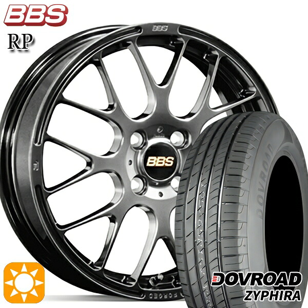 【取付対象】ライズ ロッキー 205/60R16 92V DOVROAD ザイファイラ BBS RP ダイヤモンドブラック(DB) 16インチ 6.5J 4H100 サマータイヤホイールセット |トレッド新横浜師岡店