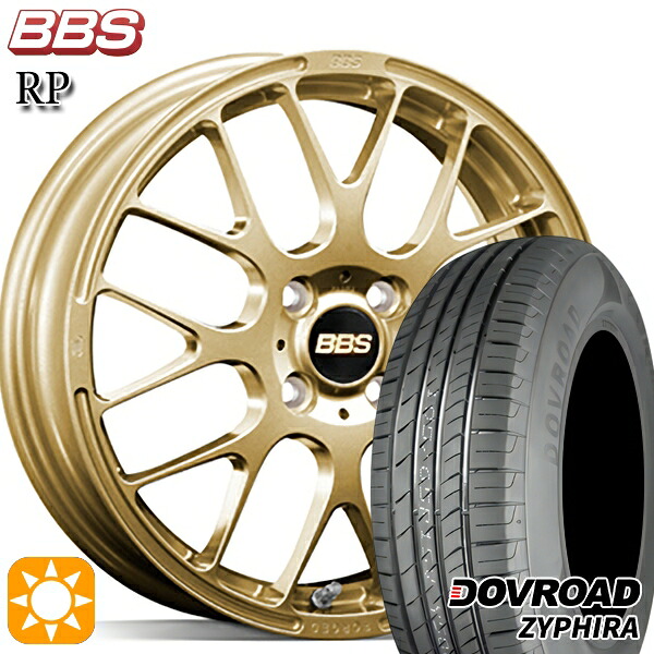 【取付対象】N-BOX ウェイク 165/55R15 75V DOVROAD ザイファイラ BBS RP ゴールド(GL) 15インチ 5.0J 4H100 サマータイヤホイールセット |トレッド新横浜師岡店
