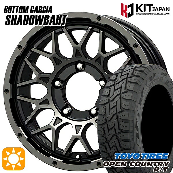 【取付対象】ジムニーシエラ ノマド 215/70R16 100Q トーヨー オープンカントリー R/T ボトムガルシア シャドウバーツ BKP/BC 16インチ 6.0J 5H139.7 -5 サマータイヤホイールセット ｜トレッド新横浜師岡店 86,064円