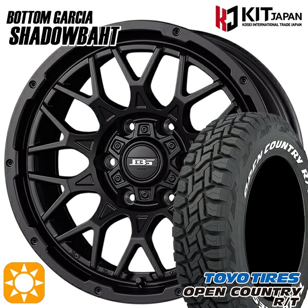 【取付対象】デリカD5 235/70R16 106Q トーヨー オープンカントリー R/T ホワイトレター ボトムガルシア シャドウバーツ MBK 16インチ 7.0J 5H114.3 +38 サマータイヤホイールセット ｜トレッド新横浜師岡店