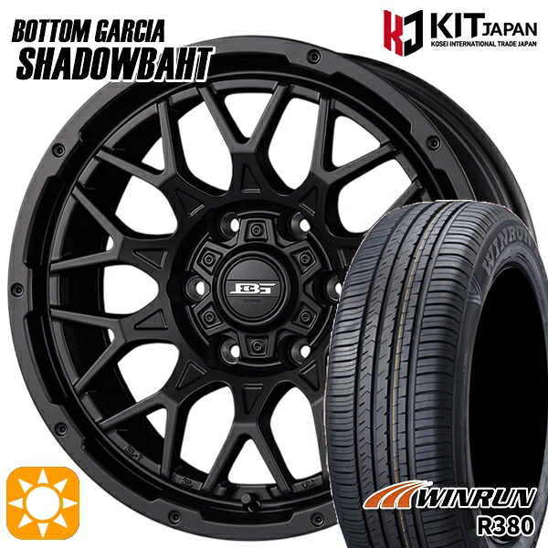 【取付対象】ヤリスクロス 205/65R16 95H ウィンラン R380 ボトムガルシア シャドウバーツ MBK 16インチ 7.0J 5H114.3 +38 サマータイヤホイールセット ｜トレッド新横浜師岡店