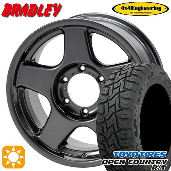【取付対象】215/70R16 100Q トーヨー オープンカントリー R/T 4x4エンジニアリング ブラッドレーV ガンメタリック 16インチ 5.5J 5H139.7 サマータイヤホイールセット |トレッド新横浜師岡店