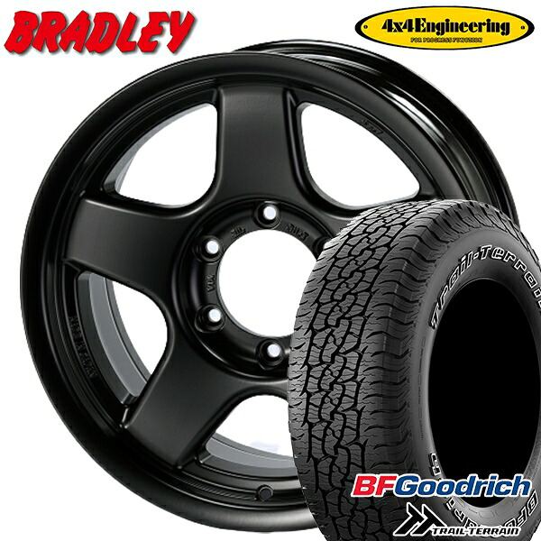【取付対象】265/65R17 112T ORWL BFグッドリッチ トレールテレーン 4x4エンジニアリング ブラッドレーV マットブラック 17インチ 8.0J 6H139.7 サマータイヤホイールセット |トレッド新横浜師岡店