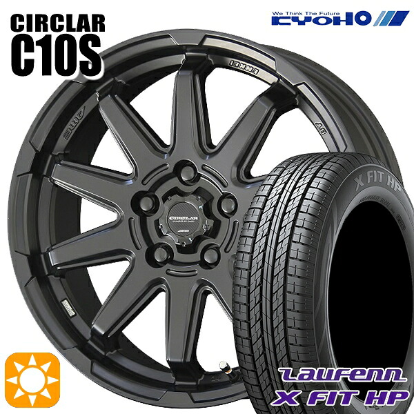 【取付対象】C-HR カローラクロス 215/60R17 96H ラウフェン X FIT HP LA41 KYOHO サーキュラー C10S マットブラック 17インチ 7.0J 5H114.3 サマータイヤホイールセット ｜トレッド新横浜師岡店