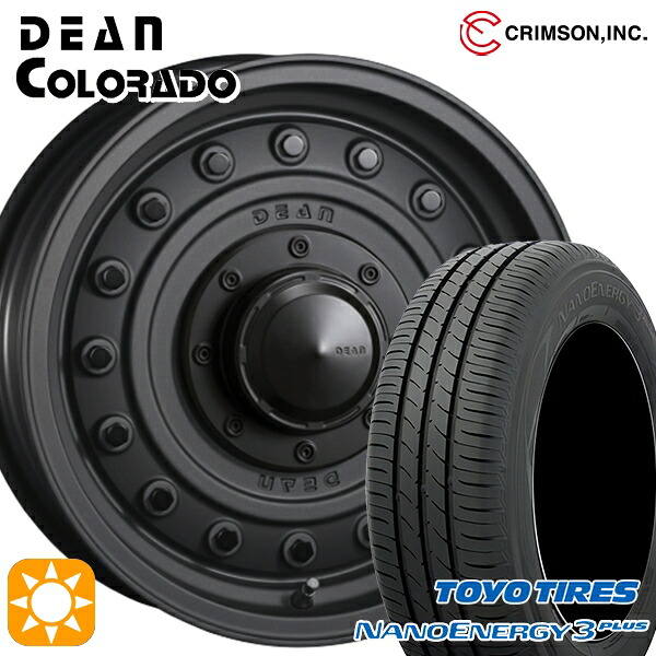 【取付対象】205/60R16 92H トーヨー ナノエナジー3プラス クリムソン ディーン コロラド マットチャコールブラック 16インチ 7.0J 5H114.3 サマータイヤホイールセット ｜トレッド新横浜師岡店