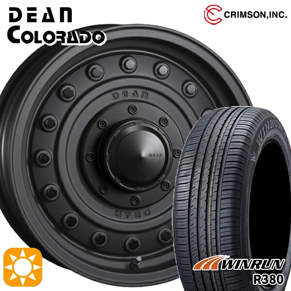 【取付対象】ヤリスクロス 205/65R16 95H ウィンラン R380 クリムソン ディーン コロラド マットチャコールブラック 16インチ 7.0J 5H114.3 サマータイヤホイールセット |トレッド新横浜師岡店