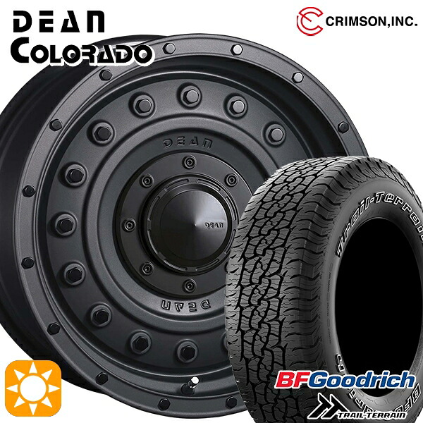 【取付対象】265/65R17 112T ORWL BFグッドリッチ トレールテレーン クリムソン ディーン コロラド マットチャコールブラック 17インチ 8.0J 6H139.7 サマータイヤホイールセット