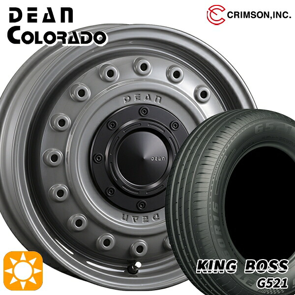 【取付対象】エブリィワゴン 165/60R14 75H キングボス G521 クリムソン ディーンコロラド SG 14インチ 4.5J 4H100 +43 サマータイヤホイールセット ｜トレッド新横浜師岡店