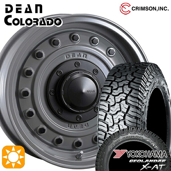 【取付対象】[5本セット]ジムニー 195R16C 104/102Q ヨコハマ ジオランダーX-AT G016 クリムソン ディーン コロラド スティールグレー 16インチ 5.5J 5H139.7 サマータイヤホイールセット