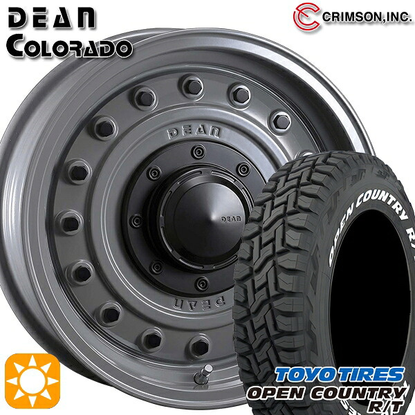 【取付対象】ジムニー 185/85R16 105/103N LT トーヨー オープンカントリー R/T ホワイトレター クリムソン ディーン コロラド スティールグレー 16インチ 5.5J 5H139.7 サマータイヤホイールセット ｜トレッド新横浜師岡店