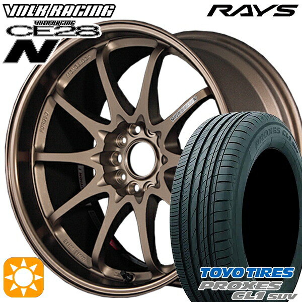 【取付対象】215/60R16 95V トーヨー プロクセス CL1 SUV RAYS ボルクレーシング CE28N 10スポーク BR 16インチ 7.0J 5H114.3 サマータイヤホイールセット