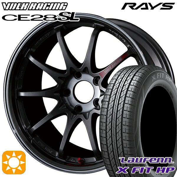 【取付対象】225/55R18 98V ラウフェン X FIT HP LA41 RAYS ボルクレーシング CE28 SL PG 18インチ 8.0J 5H114.3 サマータイヤホイールセット