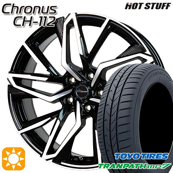 【取付対象】215/60R17 96H トーヨー トランパス mp7 HotStuff ホットスタッフ クロノス CH-112 17インチ 7.0J 5H100 サマータイヤホイールセット