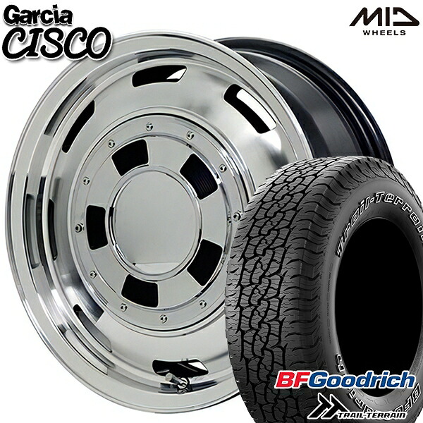 【取付対象】265/65R17 112T ORWL BFグッドリッチ トレールテレーン MID ガルシアシスコ メタリックグレーポリッシュ 17インチ 8.0J 6H139.7 サマータイヤホイールセット