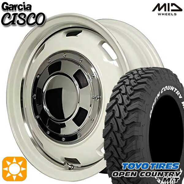 【取付対象】[5本セット]ジムニー LT225/75R16 103/100Q トーヨー オープンカントリー M/T MID ガルシアシスコ ホワイト 16インチ 5.5J 5H139.7 サマータイヤホイールセット ｜トレッド新横浜師岡店