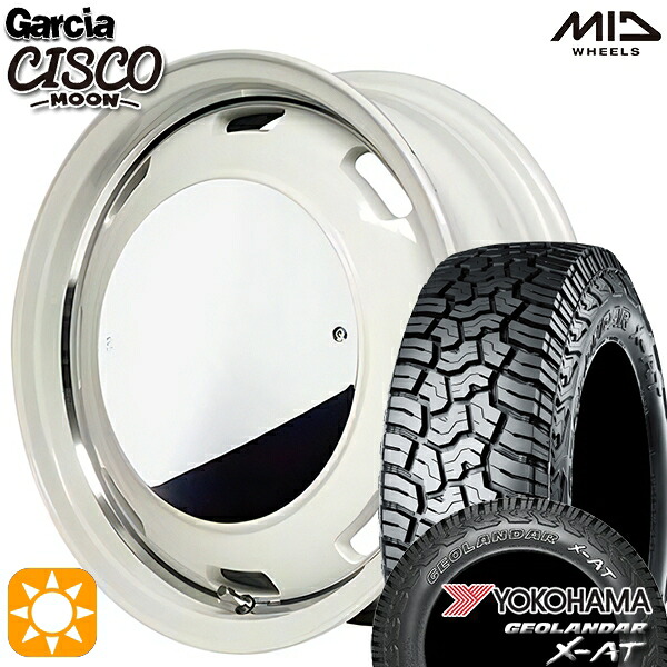 【取付対象】[5本セット]ジムニー 195R16C 104/102Q ヨコハマ ジオランダーX-AT G016 MID ガルシアシスコムーン ホワイト 16インチ 5.5J 5H139.7 サマータイヤホイールセット 105,100円