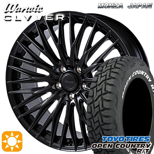 【取付対象】225/60R18 100Q トーヨー オープンカントリー R/T ホワイトレター MONZA ワーウィック クライヴァー GBK 18インチ 7.0J 5H114.3 サマータイヤホイールセット