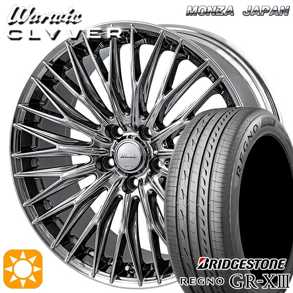 【取付対象】225/40R19 93W XL ブリヂストン レグノ GRX3 MONZA ワーウィック クライヴァー SPT 19インチ 8.0J 5H114.3 サマータイヤホイールセット ｜トレッド新横浜師岡店