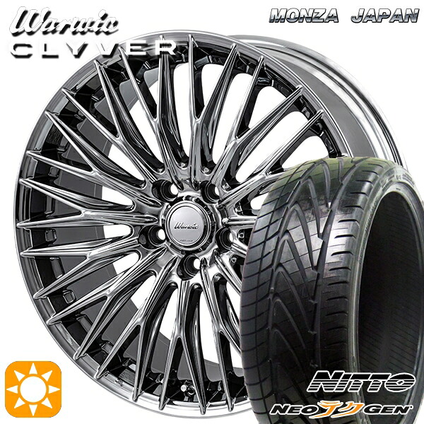 【取付対象】245/30R20 90W XL ニットー NEOテクGEN MONZA ワーウィック クライヴァー SPT 20インチ 8.5J 5H114.3 +42 サマータイヤホイールセット