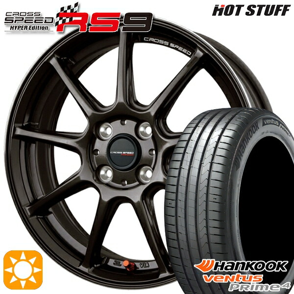 【取付対象】195/65R16 92V ハンコック veNtus PRime4 K135 HotStuff ホットスタッフ クロススピード RS9 GGM 16インチ 6.0J 4H100 サマータイヤホイールセット 76,285円