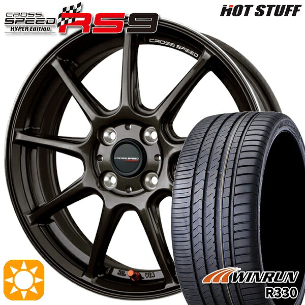 【取付対象】スイフト 215/40R17 87W XL ウィンラン R330 HotStuff ホットスタッフ クロススピード RS9 GGM 17インチ 7.0J 4H100 サマータイヤホイールセット