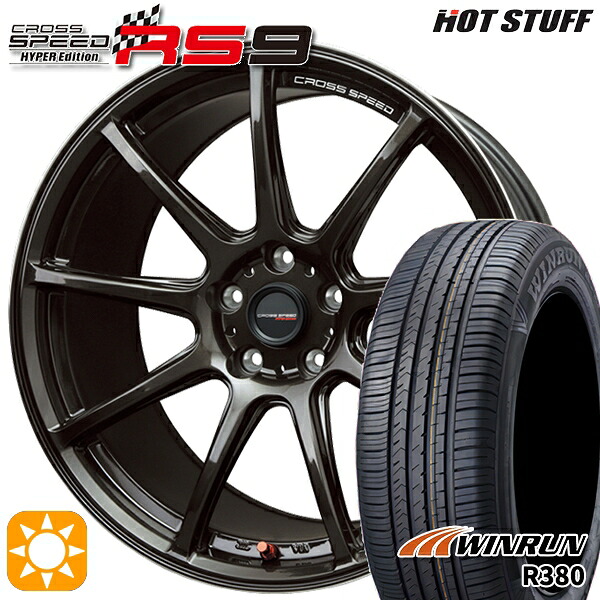 【取付対象】フォレスターSH 215/60R17 96V ウィンラン R380 HotStuff ホットスタッフ クロススピード RS9 GGM 17インチ 7.0J 5H100 サマータイヤホイールセット |トレッド新横浜師岡店