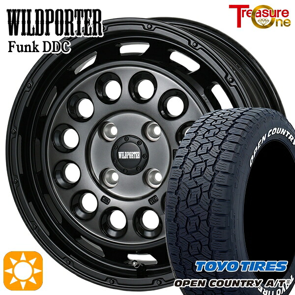 【取付対象】アゲ軽 165/80R14 97/95N トーヨー オープンカントリーA/T3 ホワイトレター トレジャーワン ワイルドポーターファンク DDC BP/BC 14インチ 4.5J 4H100 サマータイヤホイールセット |トレッド新横浜師岡店