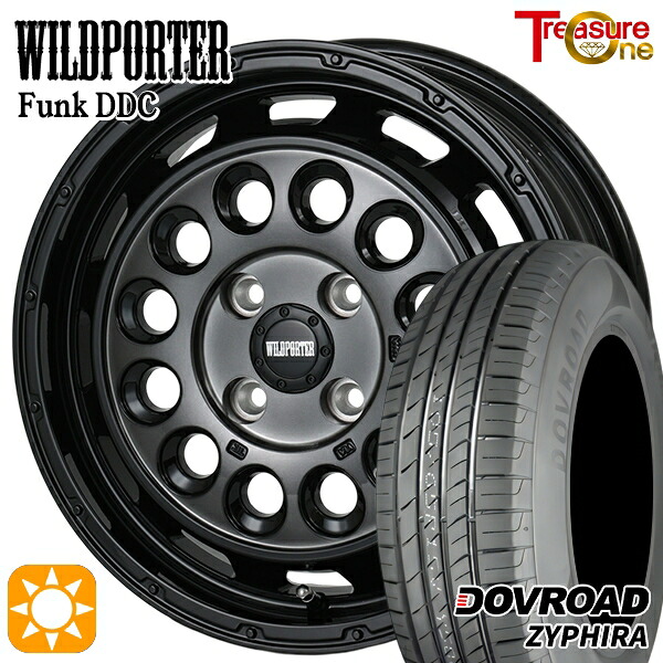 【取付対象】165/60R14 75H DOVROAD ザイファイラ トレジャーワン ワイルドポーターファンク DDC BP/BC 14インチ 4.5J 4H100 サマータイヤホイールセット |トレッド新横浜師岡店