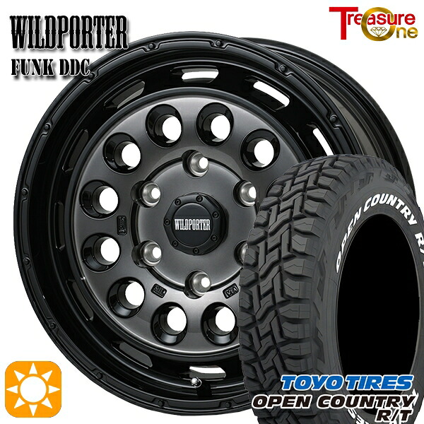 【取付対象】215/65R16C 109/107Q トーヨー オープンカントリー R/T ホワイトレター トレジャーワン ワイルドポーターファンク DDC BP/BC 16インチ 6.5J 6H139.7 サマータイヤホイールセット ｜トレッド新横浜師岡店