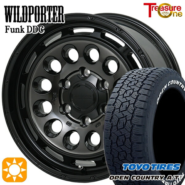 【取付対象】265/70R17 115T トーヨー オープンカントリーA/T3 ホワイトレター トレジャーワン ワイルドポーターファンク DDC BP/BC 17インチ 8.0J 6H139.7 サマータイヤホイールセット