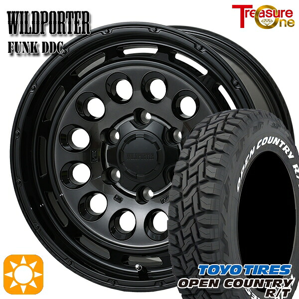 【取付対象】265/65R17 112Q トーヨー オープンカントリー R/T ホワイトレター トレジャーワン ワイルドポーターファンク DDC BP/BC 17インチ 8.0J 6H139.7 サマータイヤホイールセット