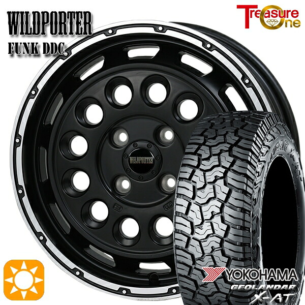 【取付対象】155/65R14 ヨコハマ ジオランダーX-AT G016 トレジャーワン ワイルドポーターファンク DDC MB/RP 14インチ 4.5J 4H100 サマータイヤホイールセット |トレッド新横浜師岡店