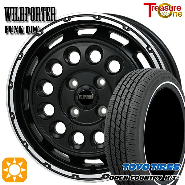 【取付対象】165/65R15 81H トーヨー オープンカントリー H/T2 WR トレジャーワン ワイルドポーターファンク DDC MB/RP 15インチ 5.0J 4H100 サマータイヤホイールセット |トレッド新横浜師岡店