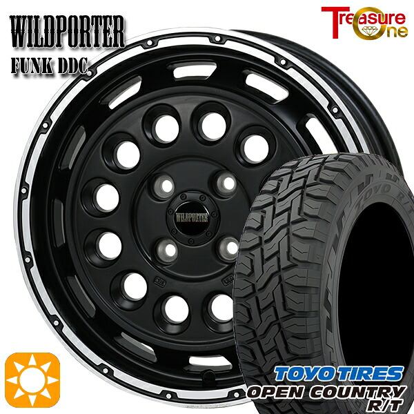 【取付対象】155/65R14 75Q トーヨー オープンカントリー R/T トレジャーワン ワイルドポーターファンク DDC MB/RP 14インチ 4.5J 4H100 サマータイヤホイールセット