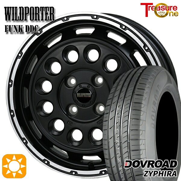 【取付対象】165/60R14 75H DOVROAD ザイファイラ トレジャーワン ワイルドポーターファンク DDC MB/RP 14インチ 4.5J 4H100 サマータイヤホイールセット ｜トレッド新横浜師岡店